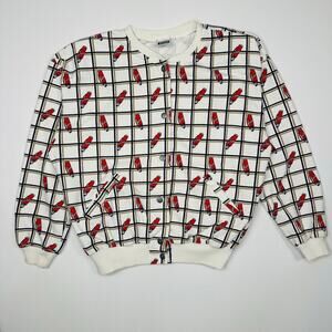 Vintage 1980’s Action Gear Button Front Golf Sweatshirt